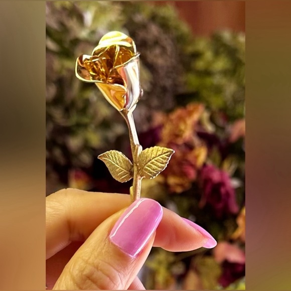 Bundle of 3 Rose brooches - Picture 5 of 13